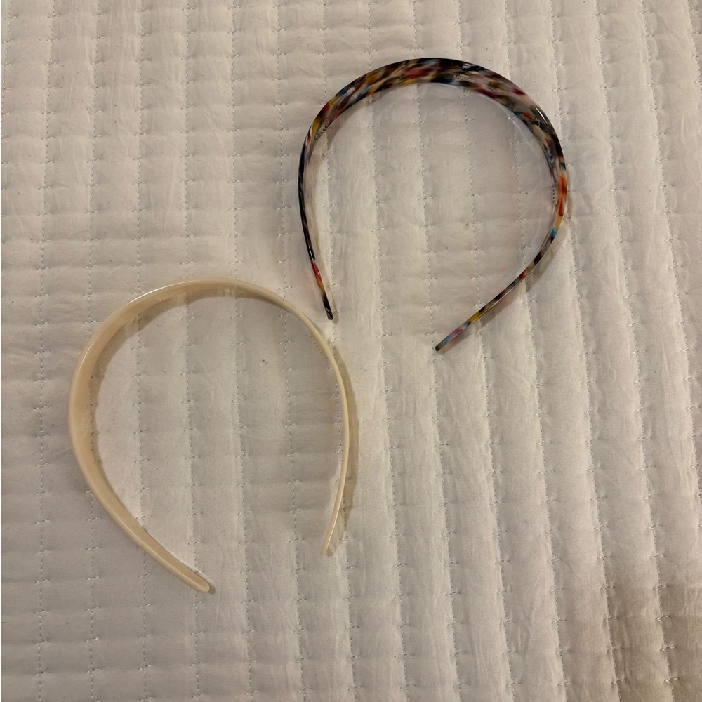 Multicolor and Cream Headband Set